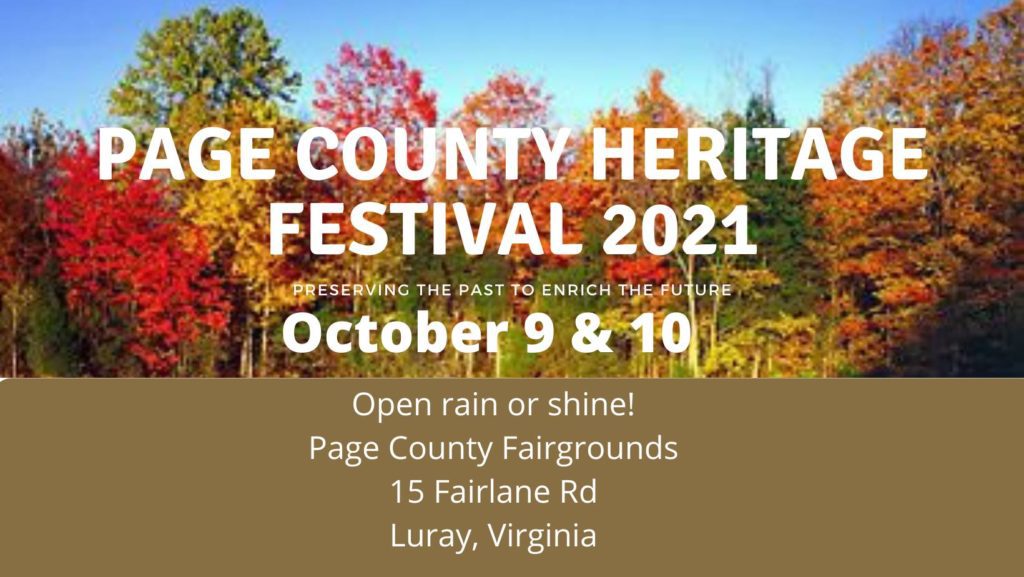 Page County Heritage Festival 2021