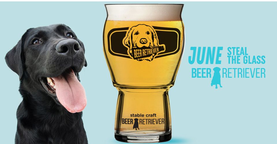 June Steal The Beer Retriever Glass