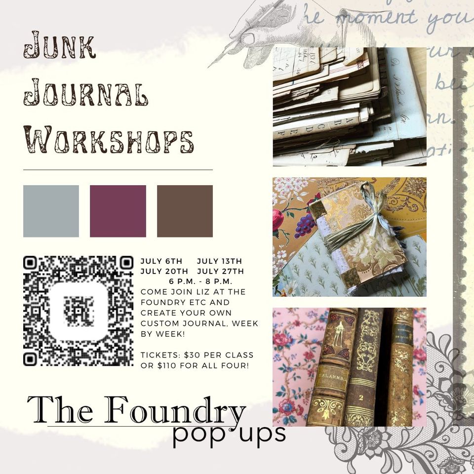 Junk Journal and Book Binding October Workshop Series — Alamance Arts