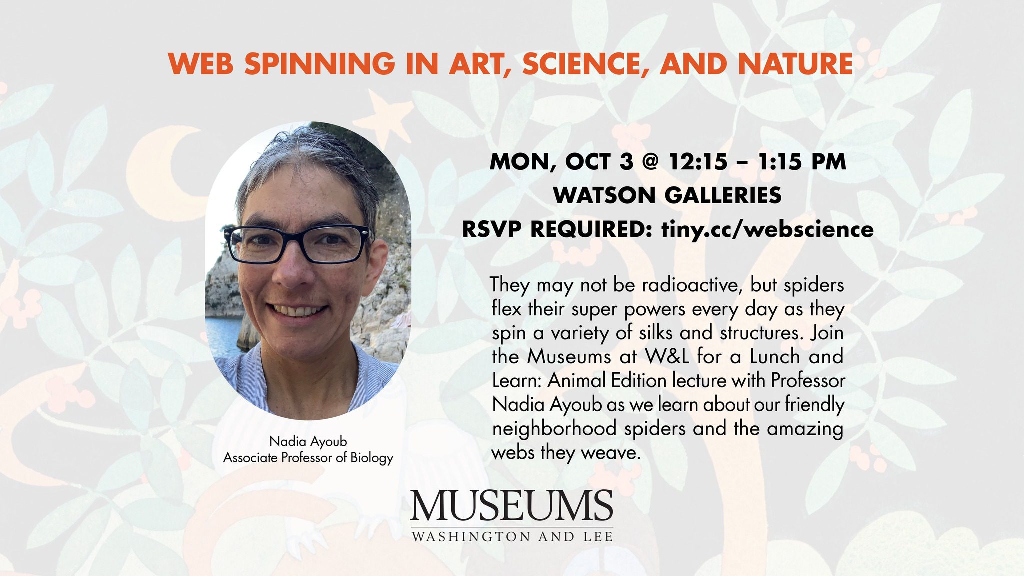 Lunch & Learn: Web Spinning in Art, Science, and Nature
