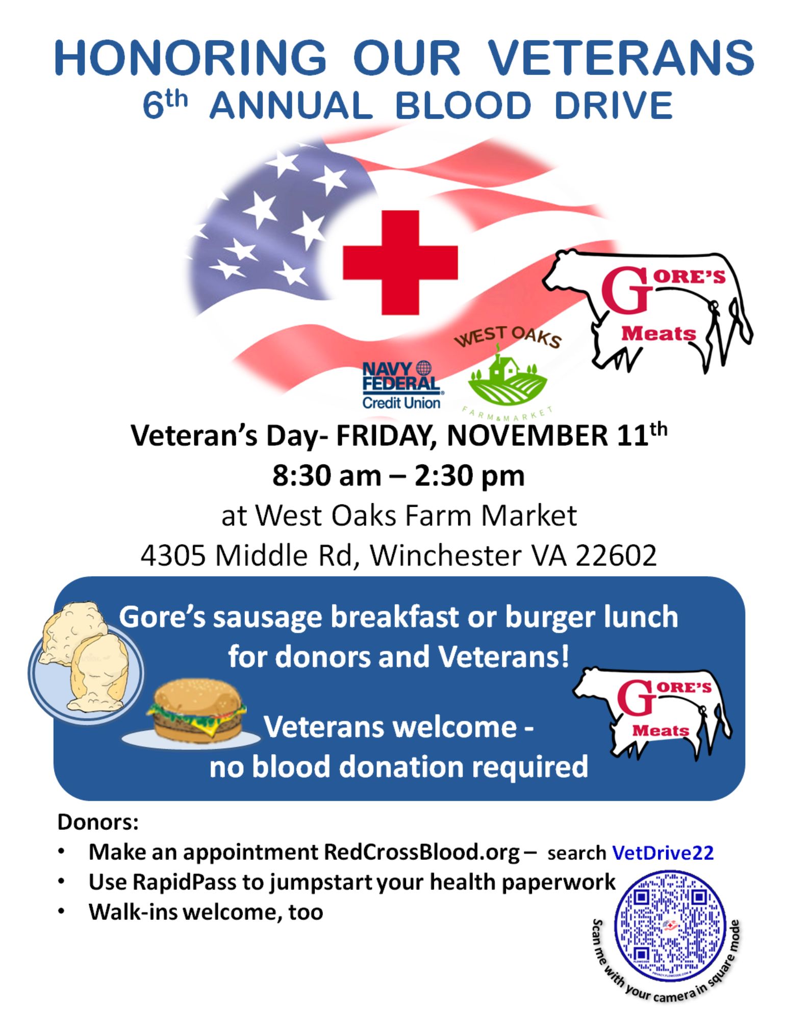 Honoring Our Veterans Blood Drive