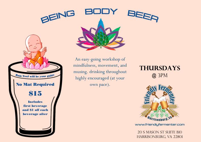 Being - Body - Beer (or "barstool Yoga")😉