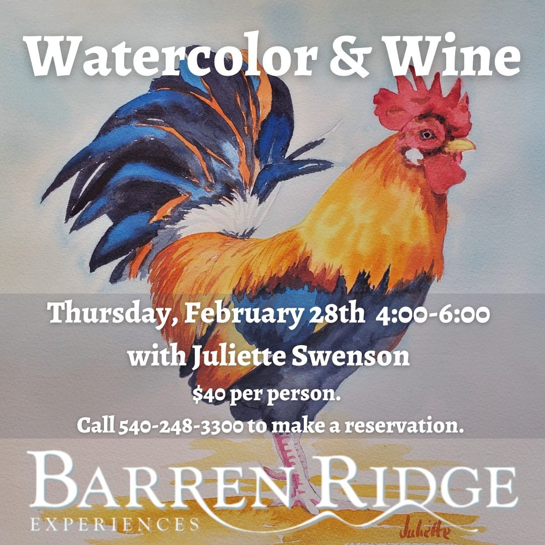 Watercolor & Wine With Juliette Swenson