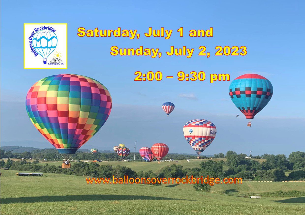 2023 Balloons Over Rockbridge Hot Air Balloon & Music Festival