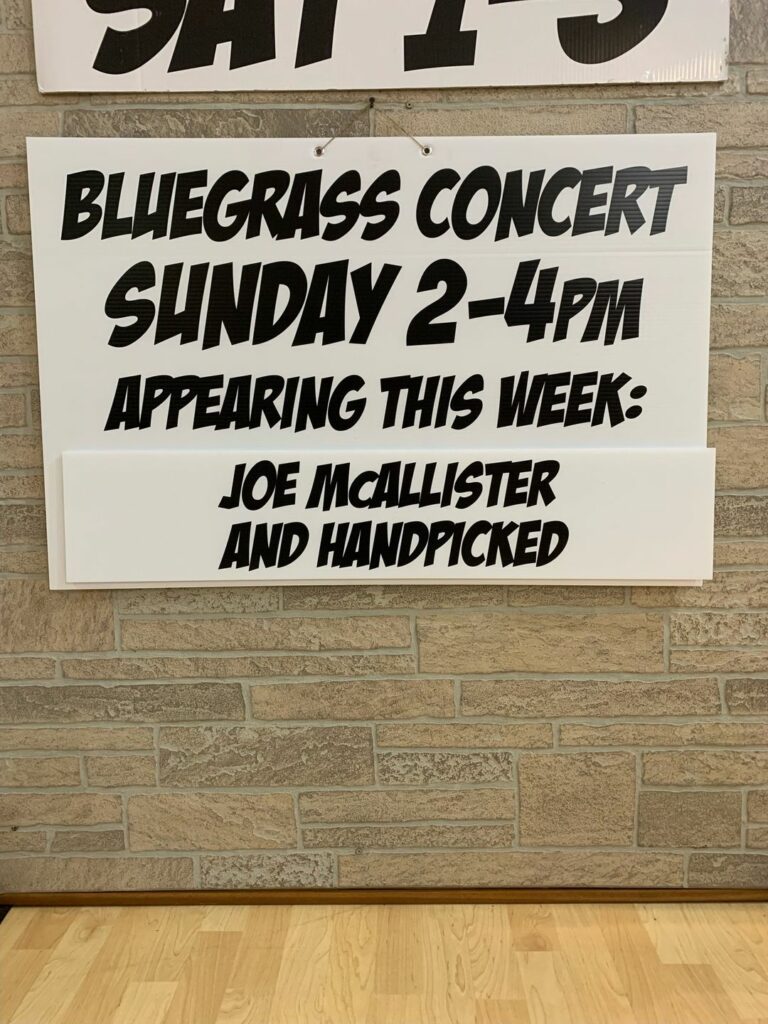 Live Bluegrass Music At Cooter's Luray Featuring Joe Mcallister And Handpicked